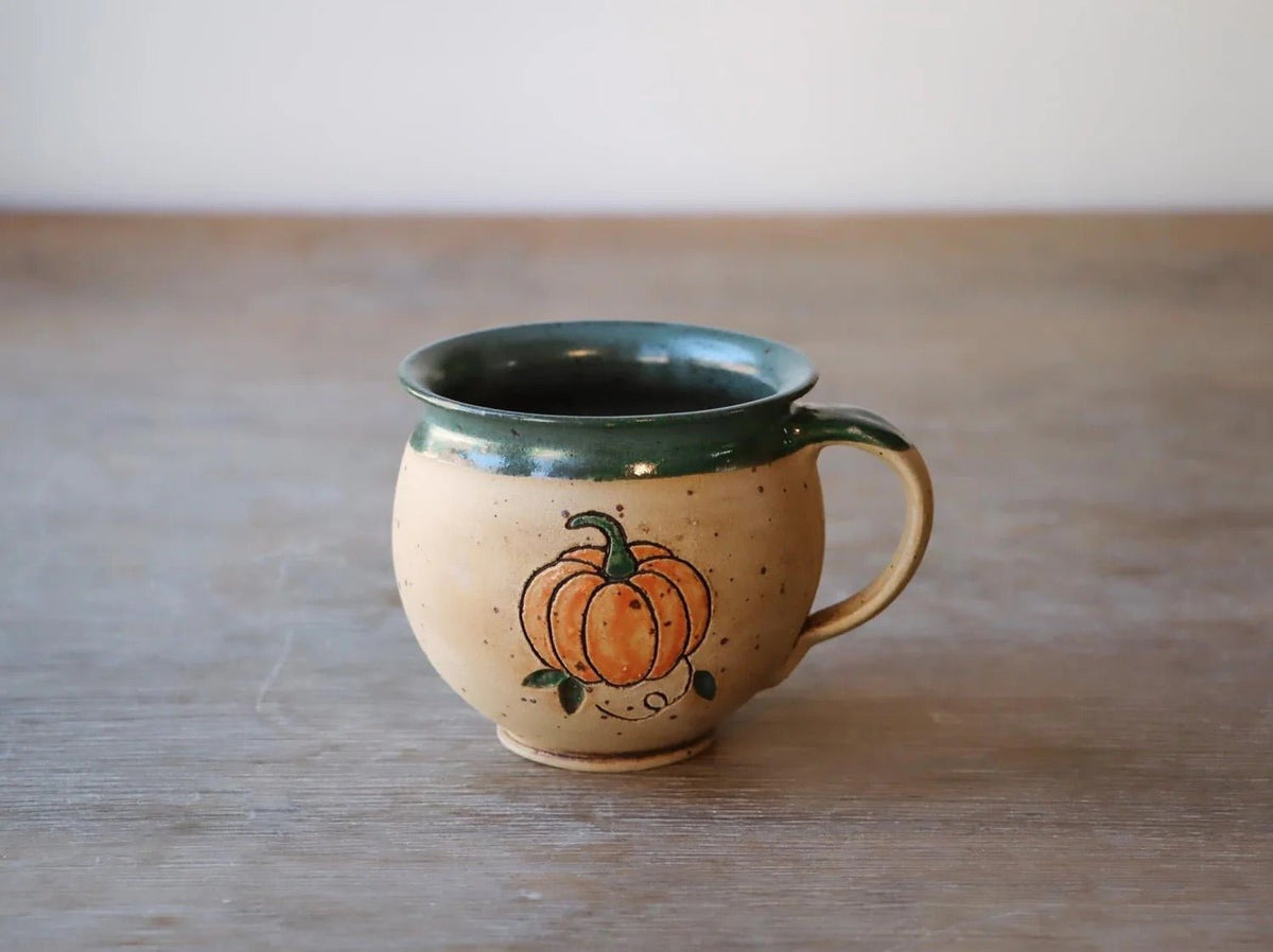 Motiv - Tassen aus Keramik Handgedreht - bauchige Tasse